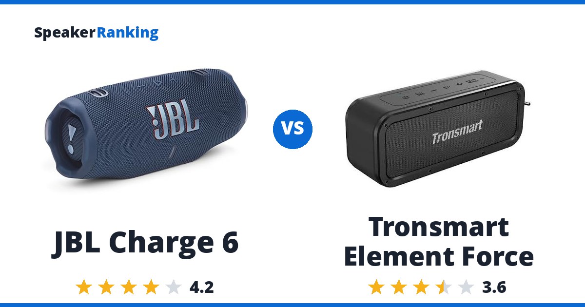 JBL Charge 6 vs Tronsmart Element Force