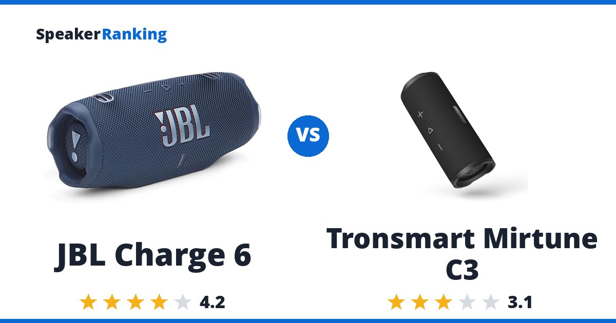 JBL Charge 6 vs Tronsmart Mirtune C3