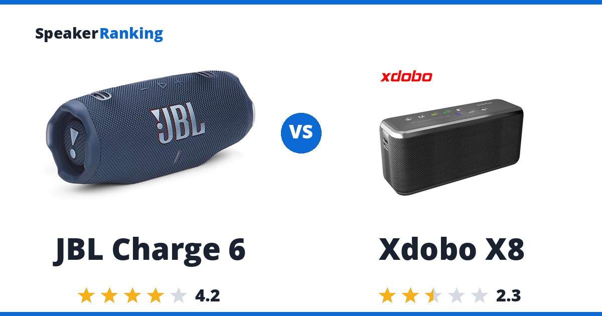 JBL Charge 6 vs Xdobo X8
