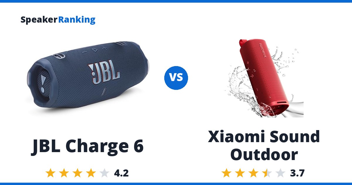JBL Charge 6 vs Xiaomi Sound Outdoor