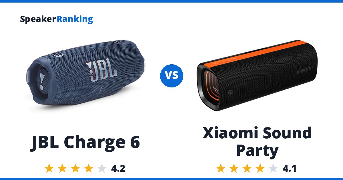 JBL Charge 6 vs Xiaomi Sound Party