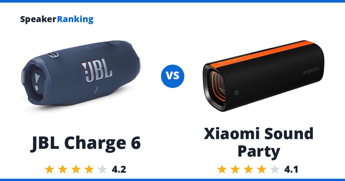 JBL Charge 6 vs Xiaomi Sound Party