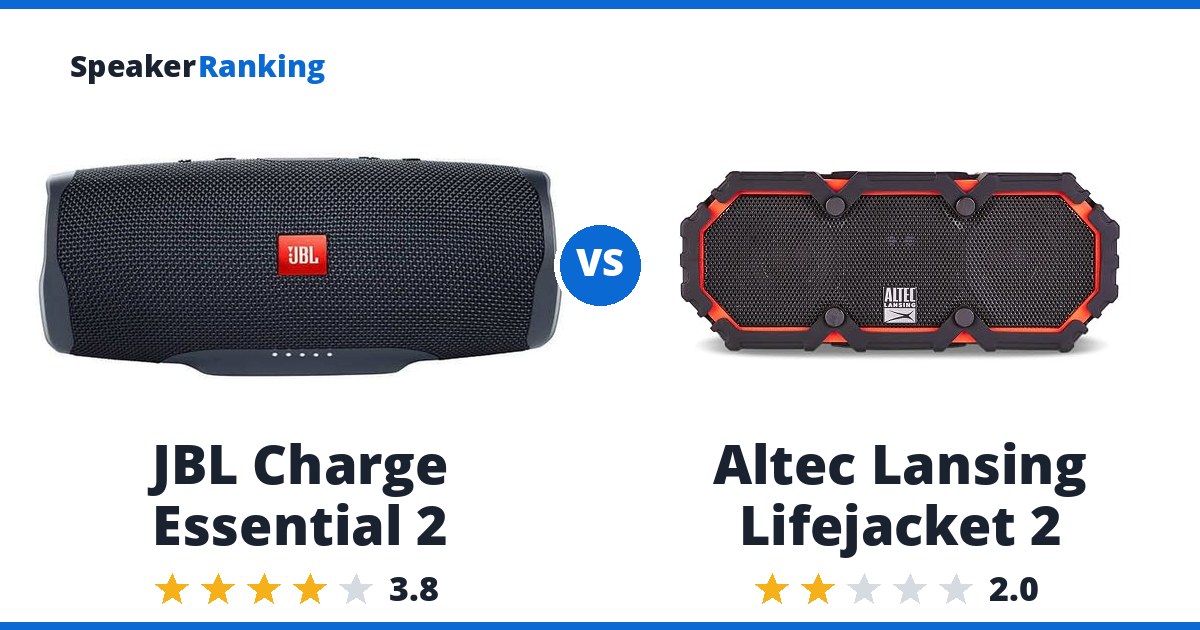 JBL Charge Essential 2 vs Altec Lansing Lifejacket 2