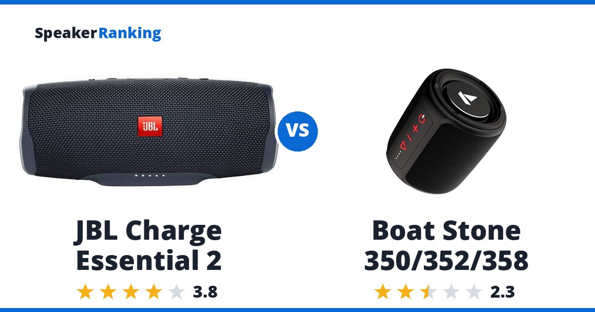 JBL Charge Essential 2 vs Boat Stone 350/352/358