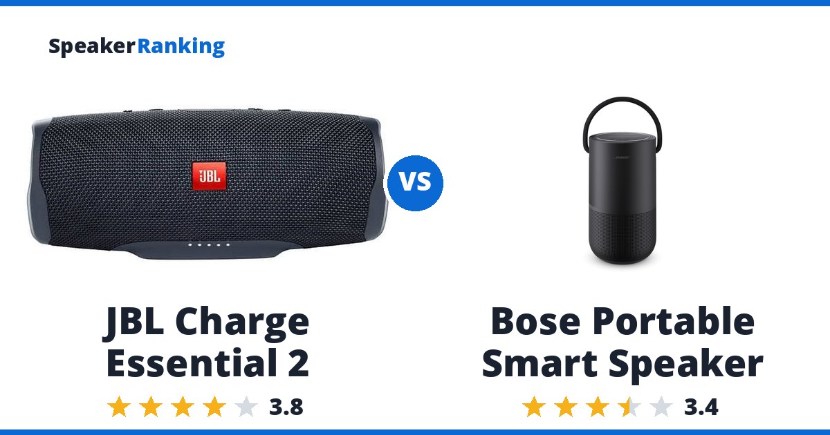 JBL Charge Essential 2 vs Bose Portable Smart Speaker