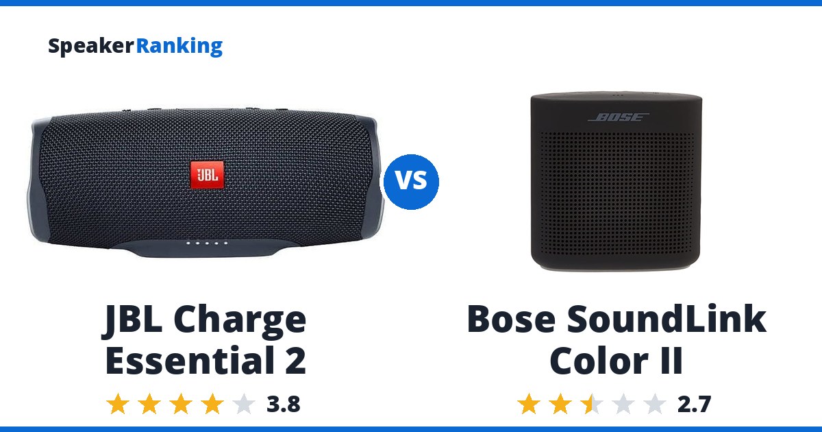 JBL Charge Essential 2 vs Bose SoundLink Color II