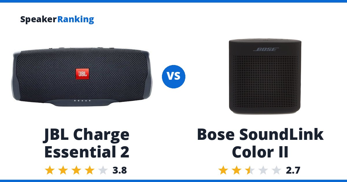 JBL Charge Essential 2 vs Bose SoundLink Color II