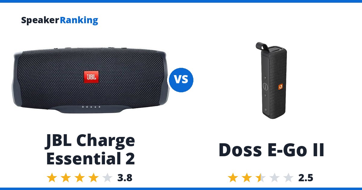 JBL Charge Essential 2 vs Doss E-Go II