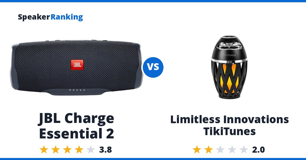 JBL Charge Essential 2 vs Limitless Innovations TikiTunes