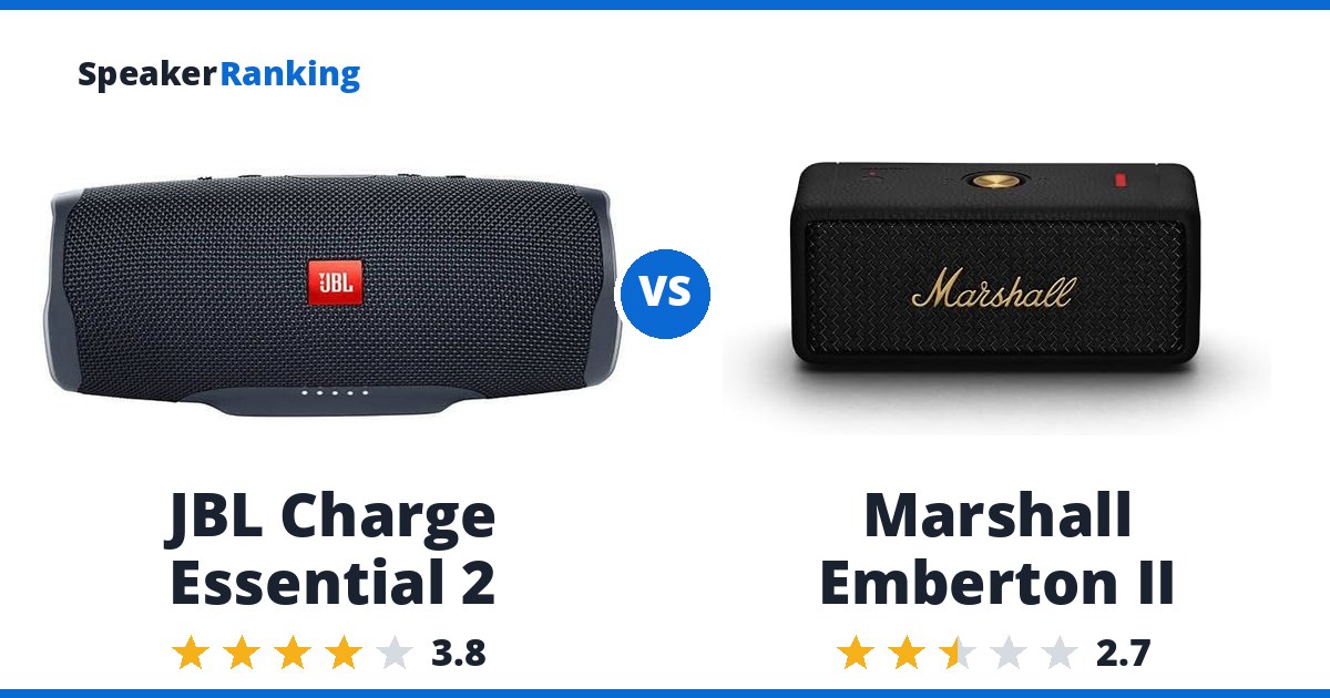 JBL Charge Essential 2 vs Marshall Emberton II