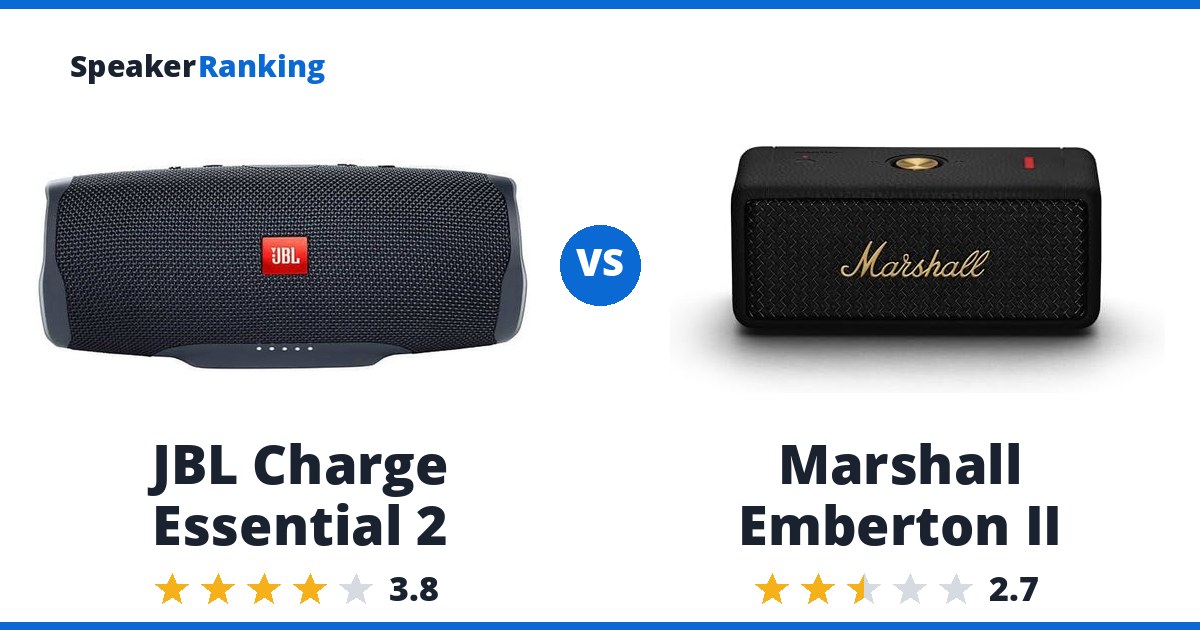 JBL Charge Essential 2 vs Marshall Emberton II