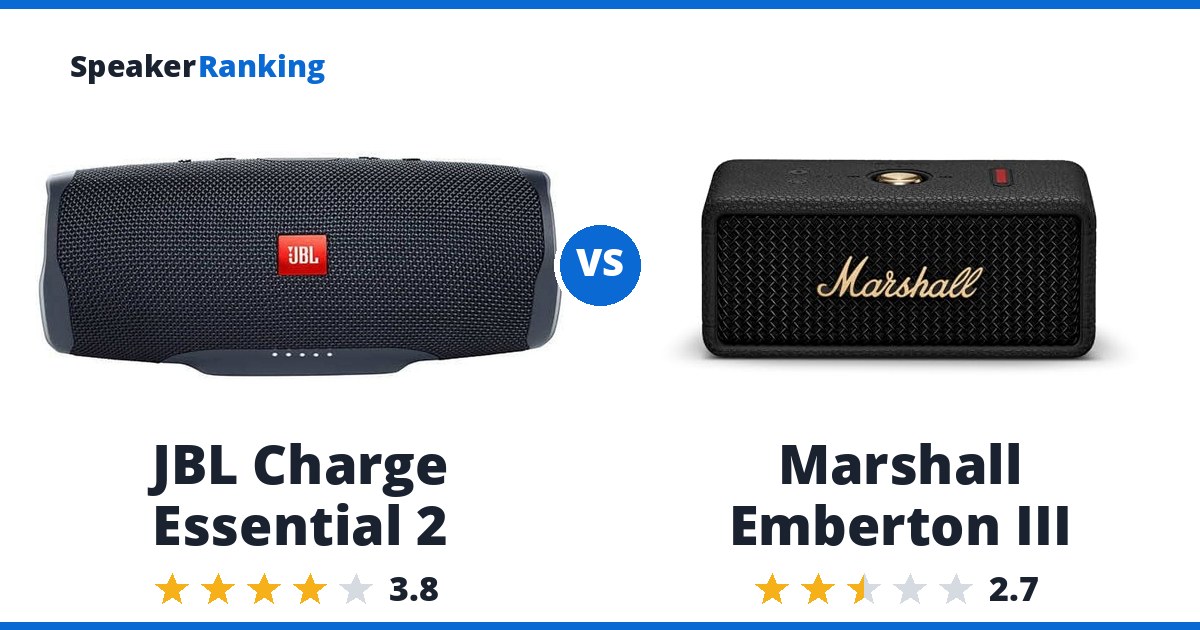 JBL Charge Essential 2 vs Marshall Emberton III