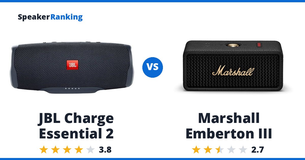 JBL Charge Essential 2 vs Marshall Emberton III