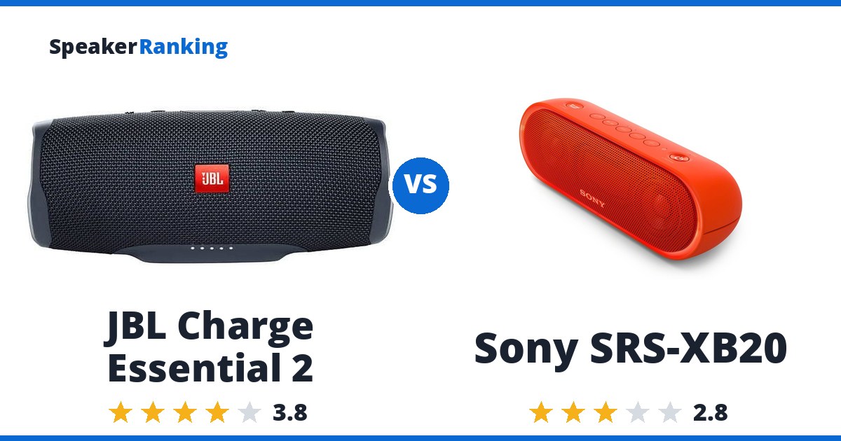 JBL Charge Essential 2 vs Sony SRS-XB20
