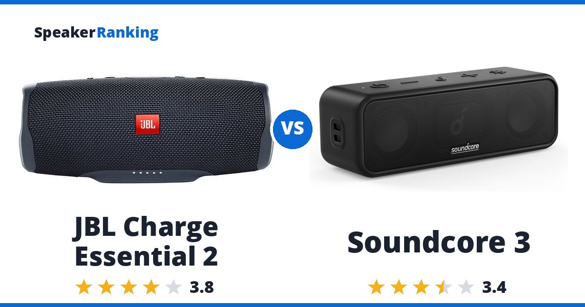 JBL Charge Essential 2 vs Soundcore 3
