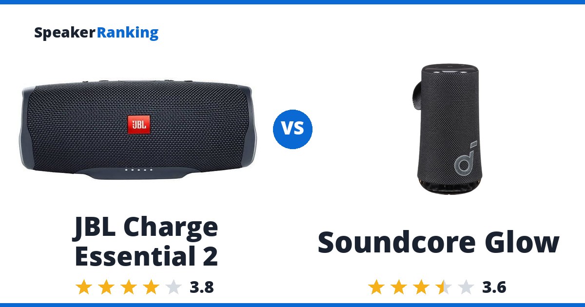 JBL Charge Essential 2 vs Soundcore Glow