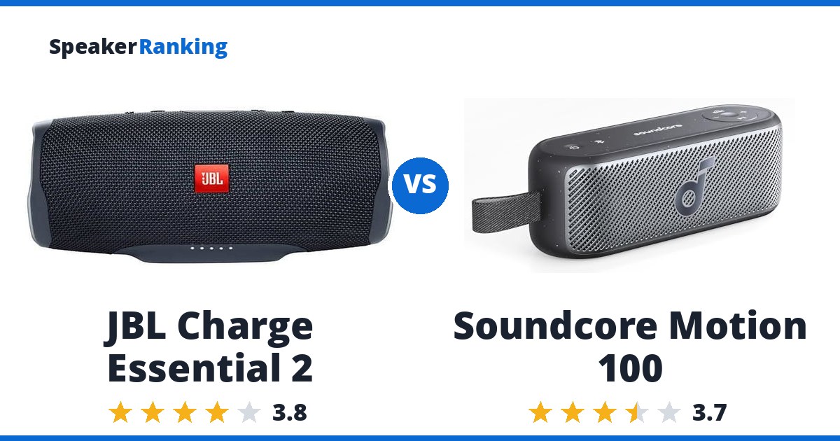 JBL Charge Essential 2 vs Soundcore Motion 100