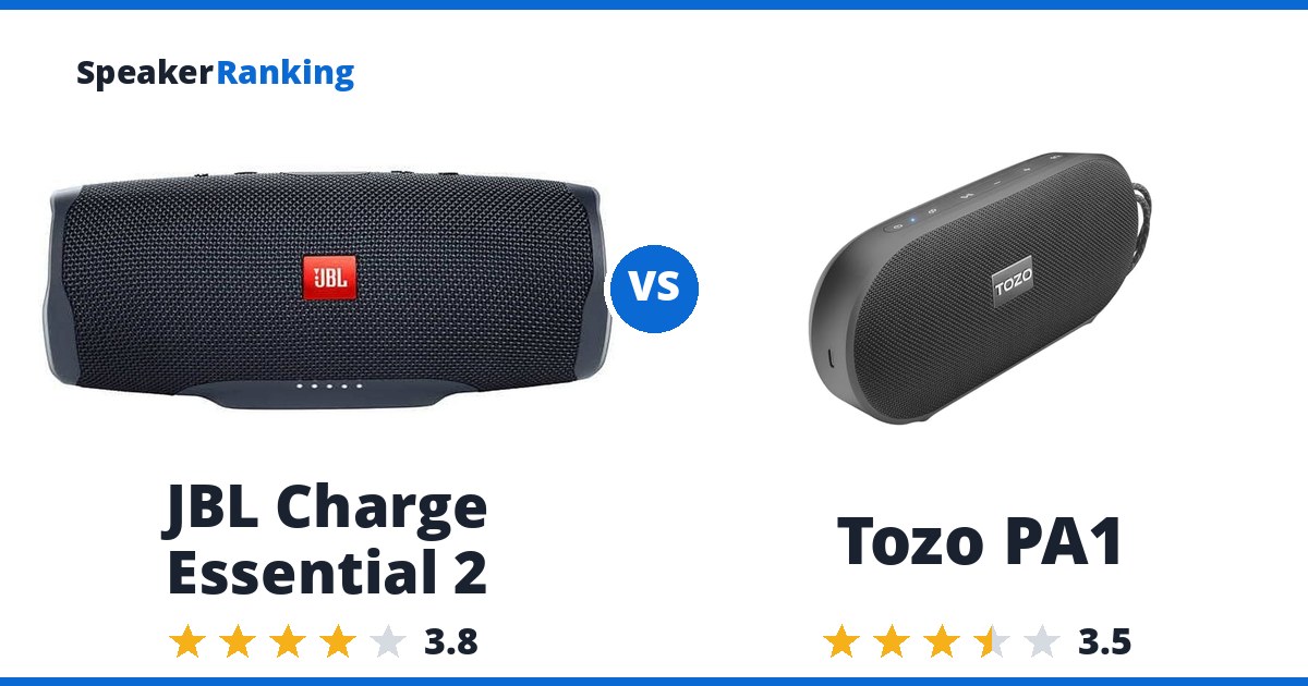 JBL Charge Essential 2 vs Tozo PA1