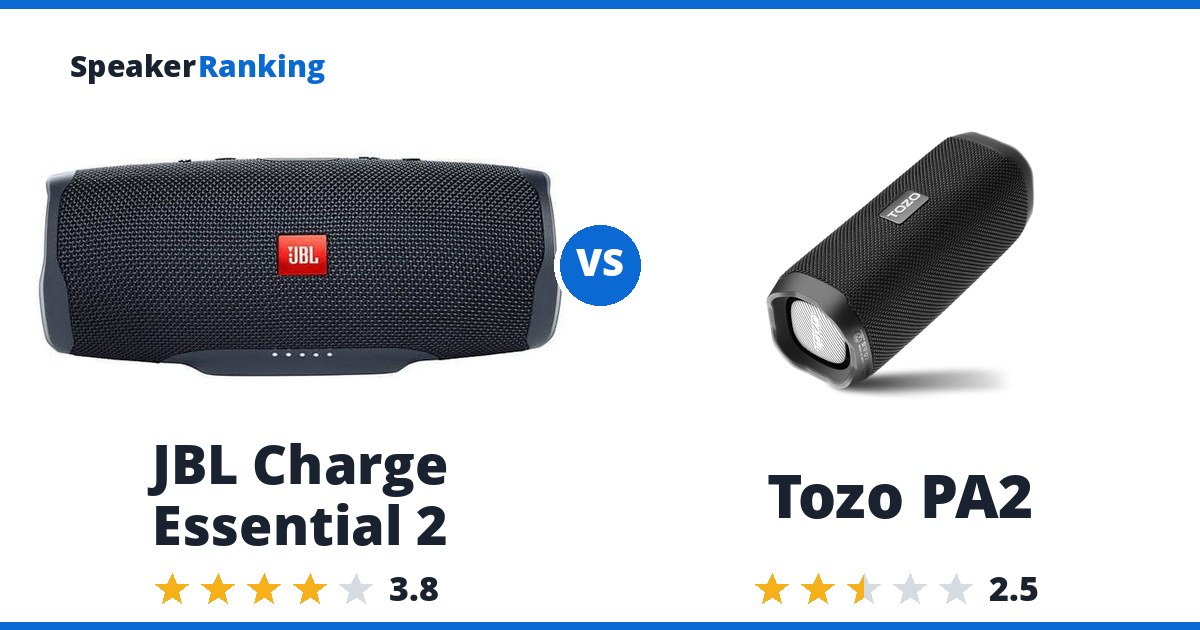 JBL Charge Essential 2 vs Tozo PA2