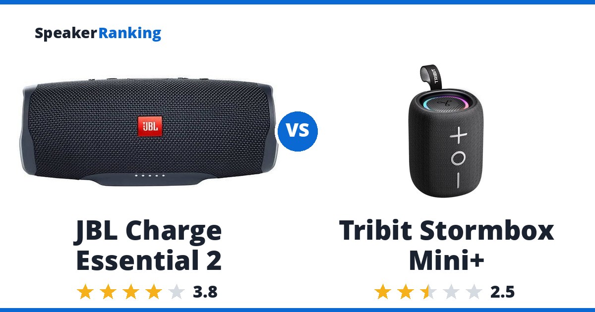 JBL Charge Essential 2 vs Tribit Stormbox Mini+