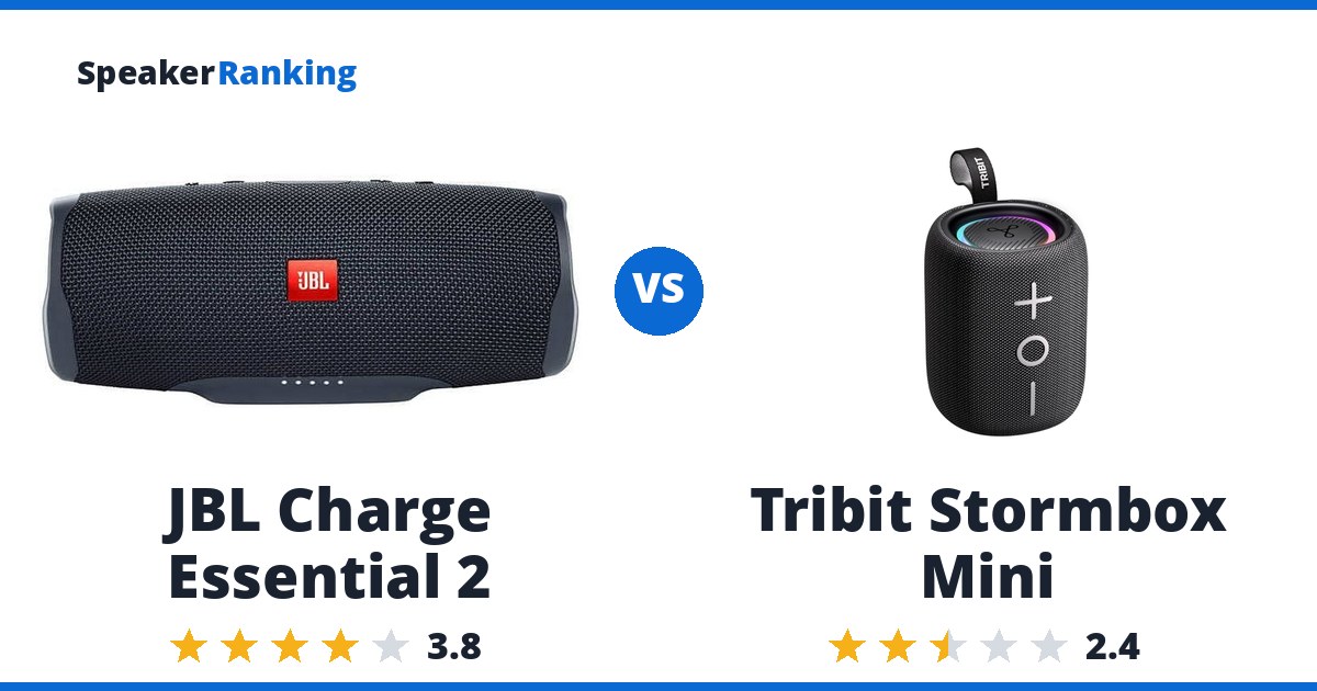 JBL Charge Essential 2 vs Tribit Stormbox Mini