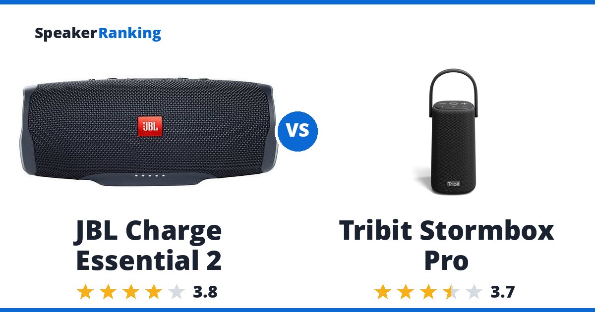 JBL Charge Essential 2 vs Tribit Stormbox Pro