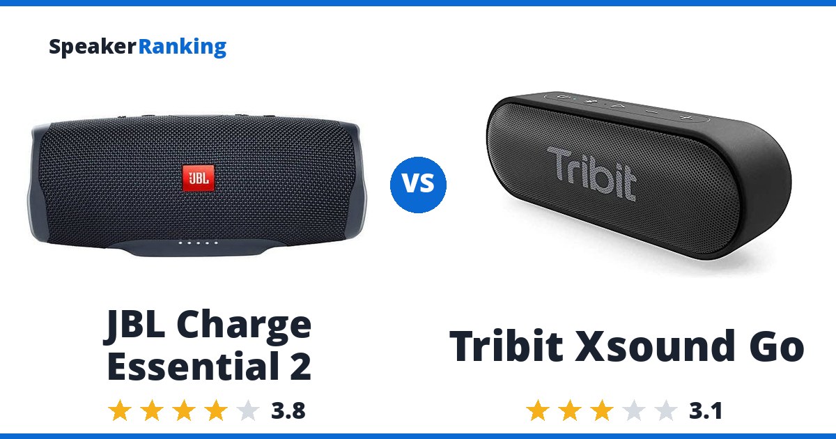 JBL Charge Essential 2 vs Tribit Xsound Go