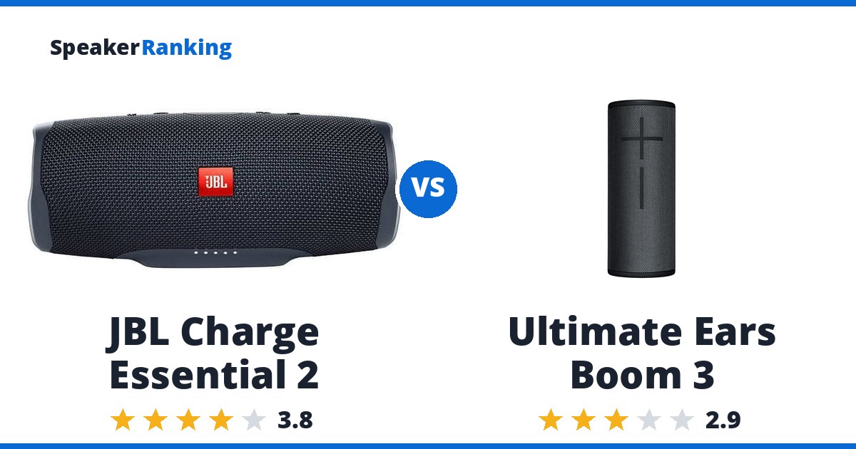 JBL Charge Essential 2 vs Ultimate Ears Boom 3