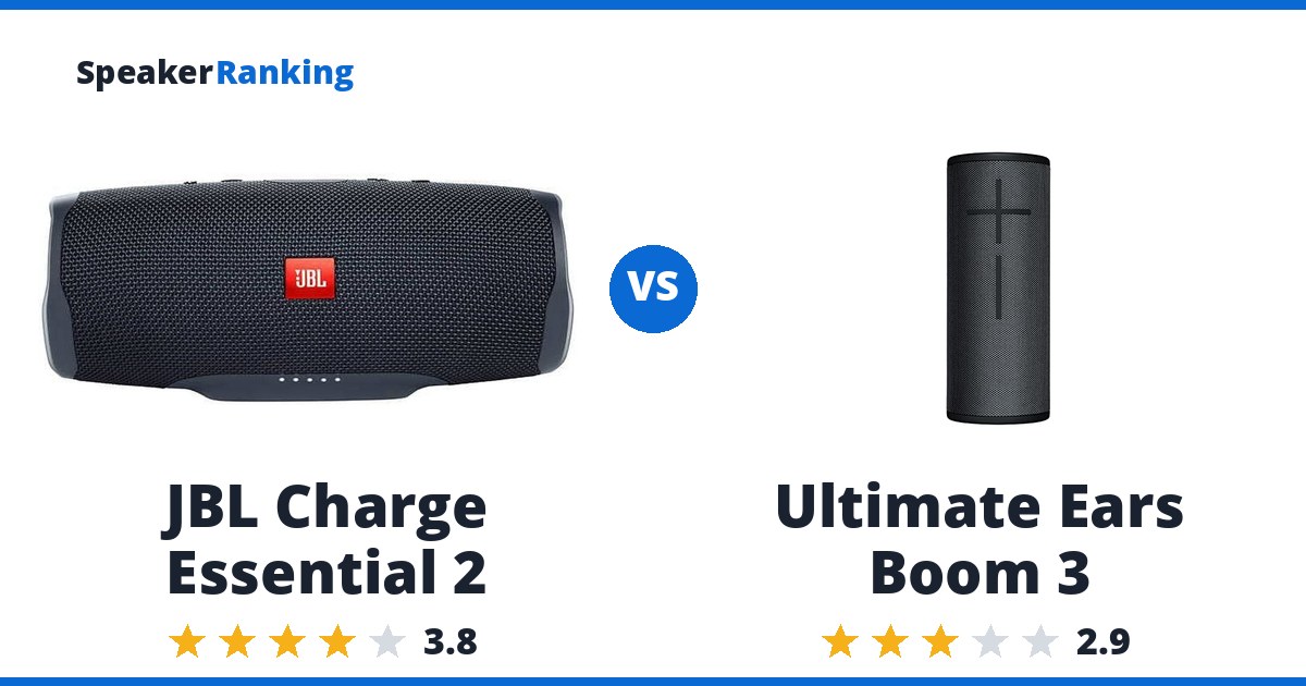 JBL Charge Essential 2 vs Ultimate Ears Boom 3