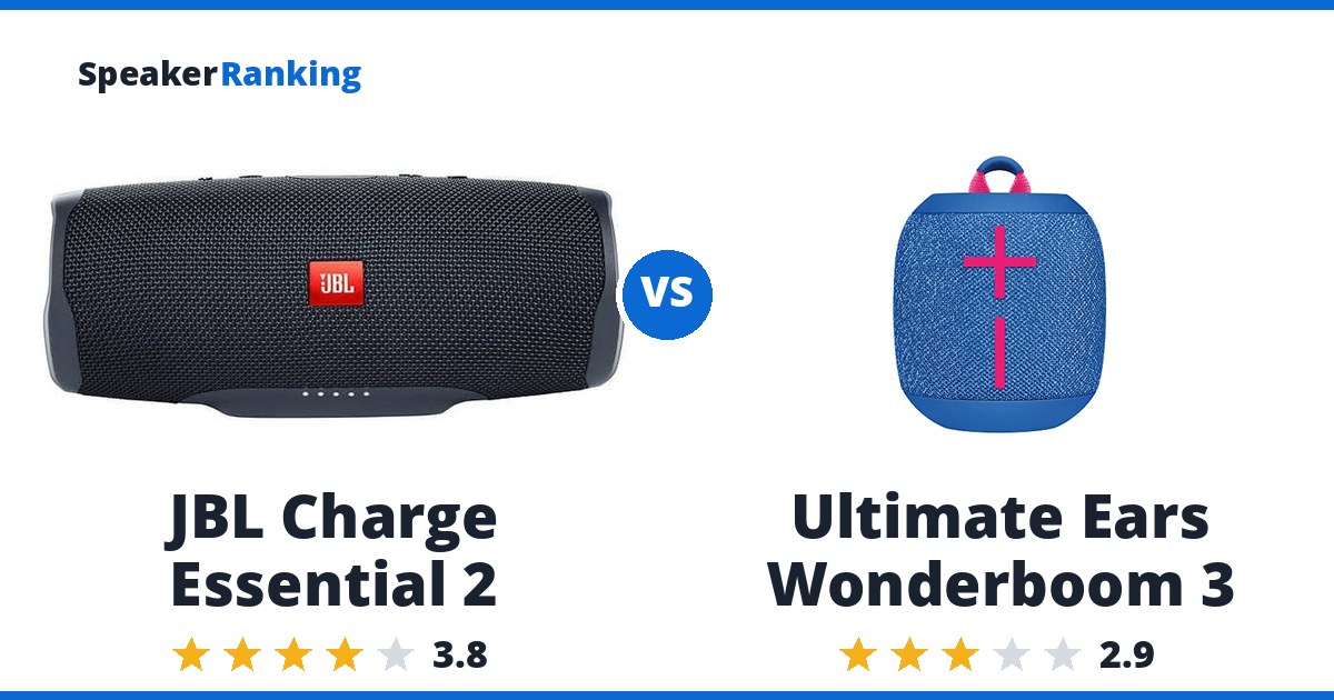 JBL Charge Essential 2 vs Ultimate Ears Wonderboom 3