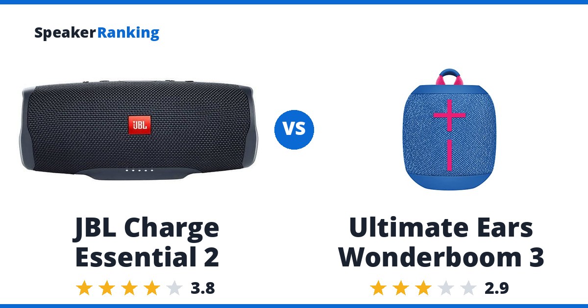 JBL Charge Essential 2 vs Ultimate Ears Wonderboom 3