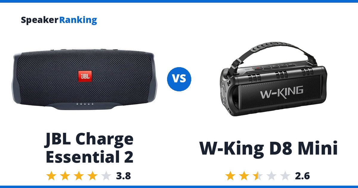 JBL Charge Essential 2 vs W-King D8 Mini