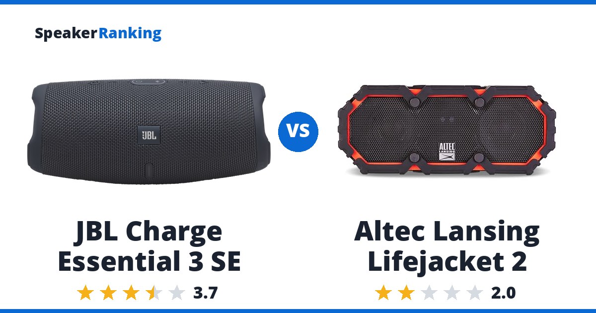 JBL Charge Essential 3 SE vs Altec Lansing Lifejacket 2