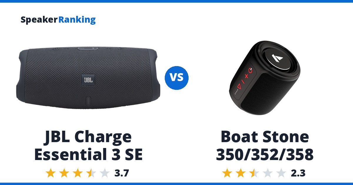 JBL Charge Essential 3 SE vs Boat Stone 350/352/358