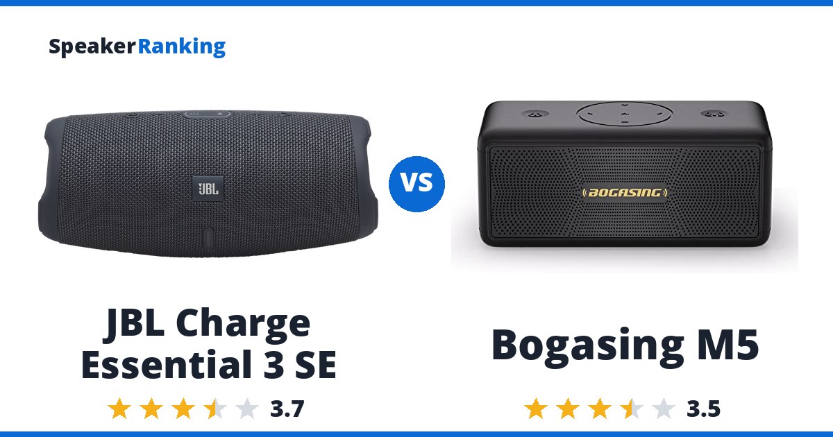 JBL Charge Essential 3 SE vs Bogasing M5