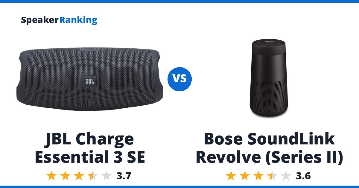 JBL Charge Essential 3 SE vs Bose SoundLink Revolve (Series II)