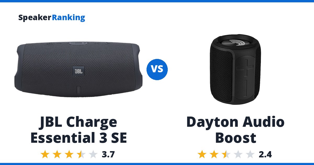 JBL Charge Essential 3 SE vs Dayton Audio Boost