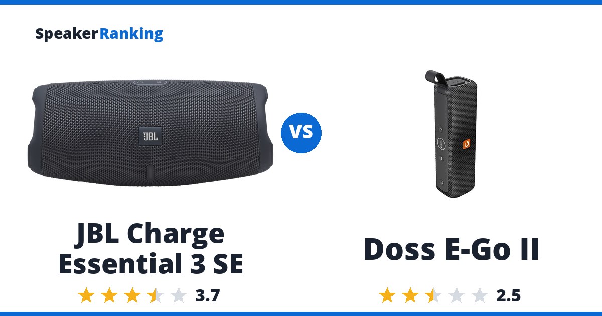 JBL Charge Essential 3 SE vs Doss E-Go II