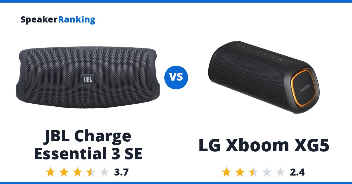 JBL Charge Essential 3 SE vs LG Xboom XG5