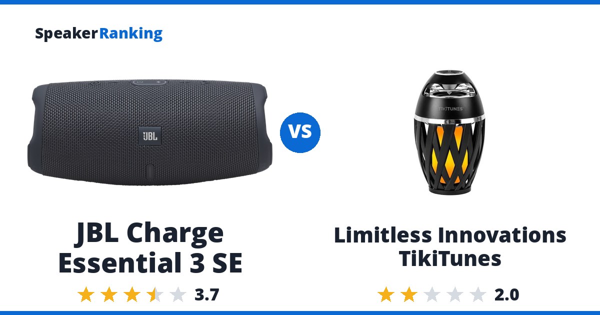 JBL Charge Essential 3 SE vs Limitless Innovations TikiTunes