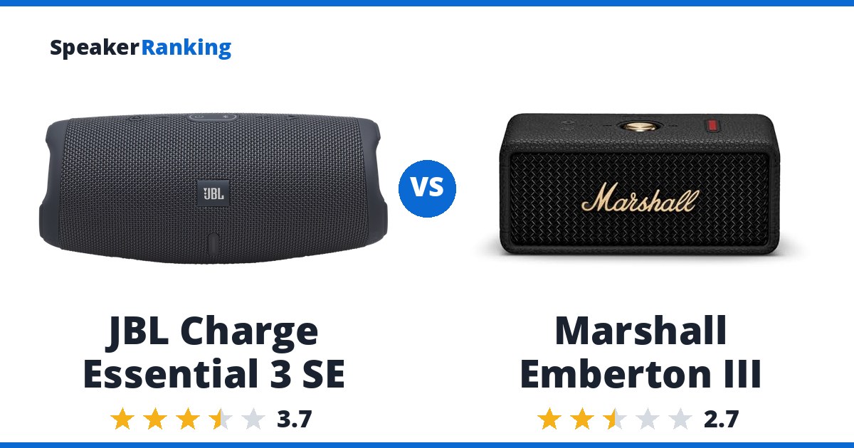 JBL Charge Essential 3 SE vs Marshall Emberton III