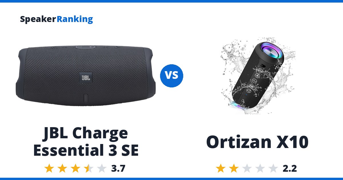 JBL Charge Essential 3 SE vs Ortizan X10