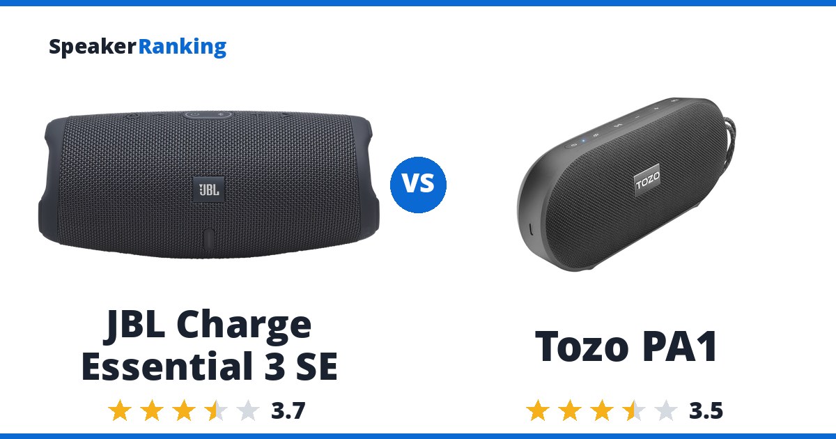 JBL Charge Essential 3 SE vs Tozo PA1