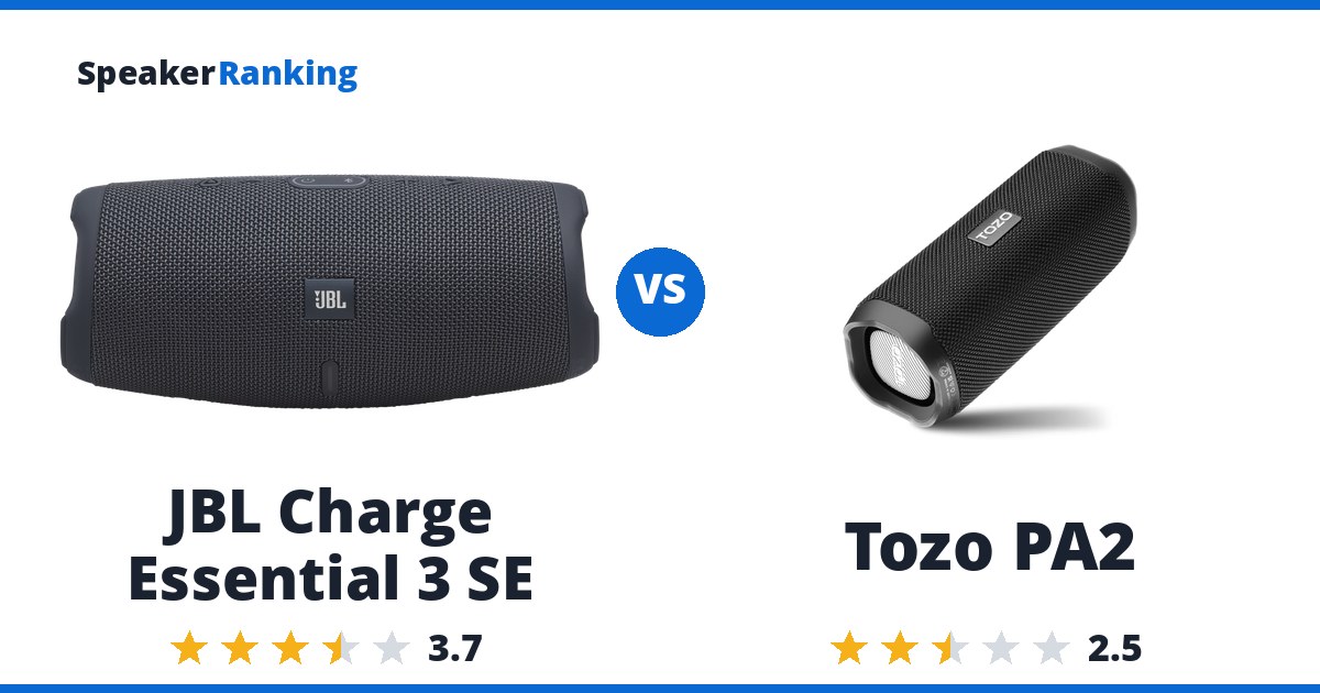 JBL Charge Essential 3 SE vs Tozo PA2