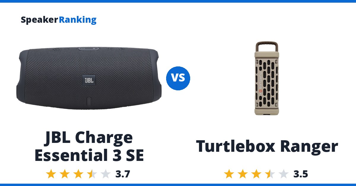 JBL Charge Essential 3 SE vs Turtlebox Ranger