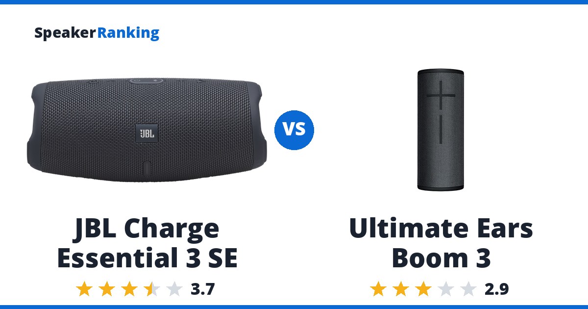 JBL Charge Essential 3 SE vs Ultimate Ears Boom 3