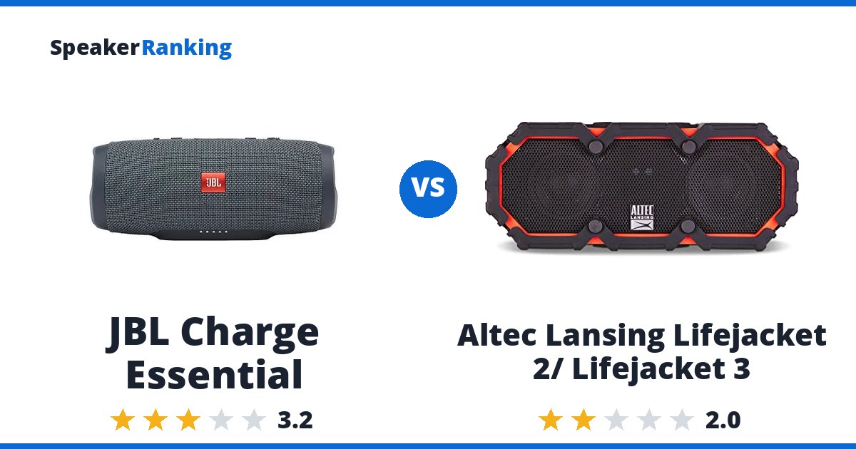 JBL Charge Essential vs Altec Lansing Lifejacket 2/ Lifejacket 3