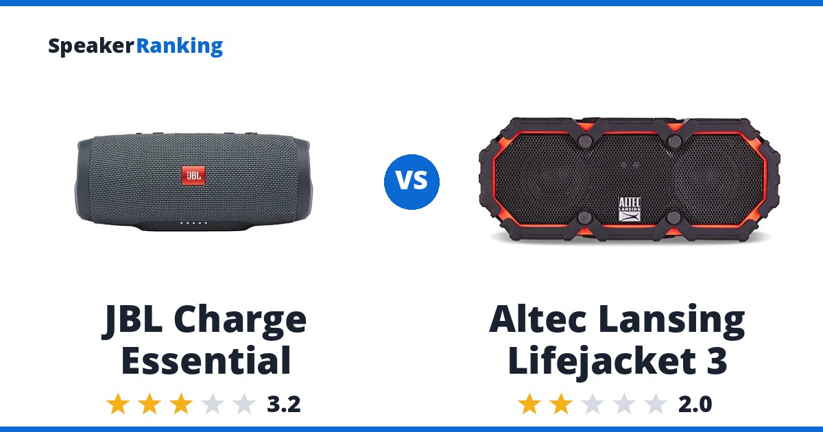 JBL Charge Essential vs Altec Lansing Lifejacket 3