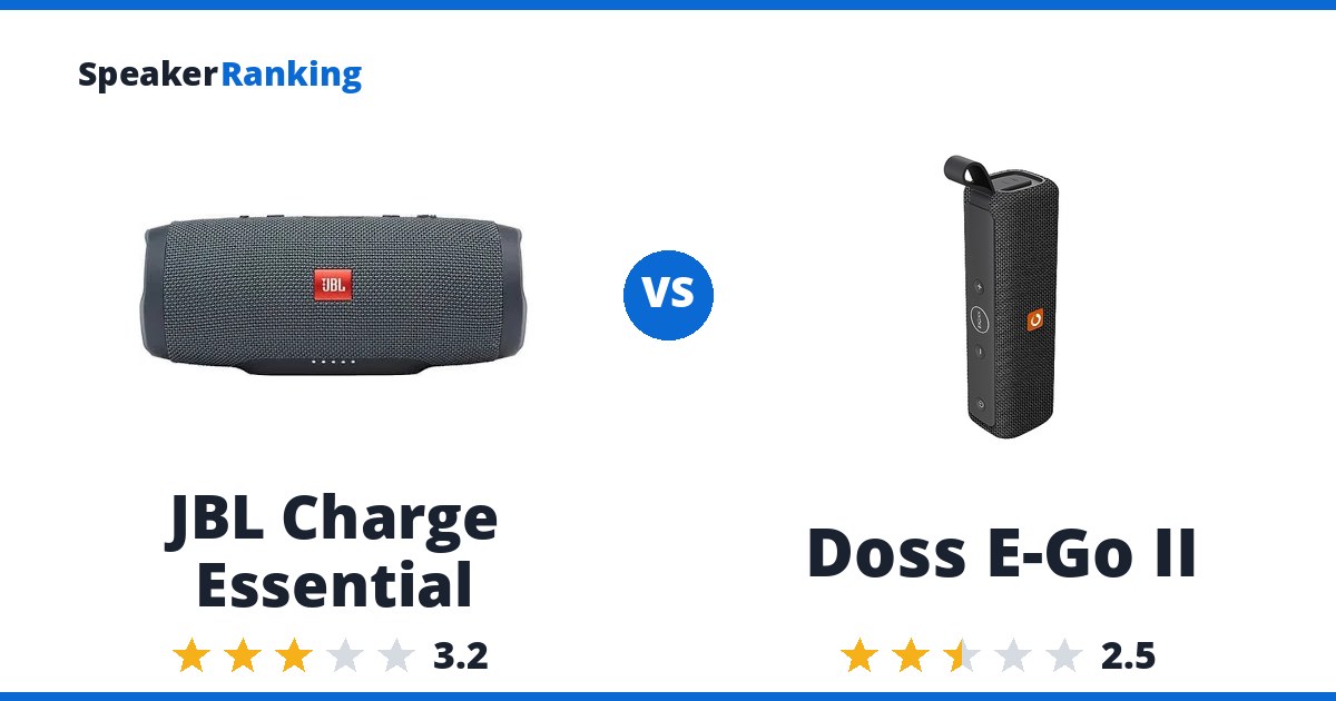 JBL Charge Essential vs Doss E-Go II