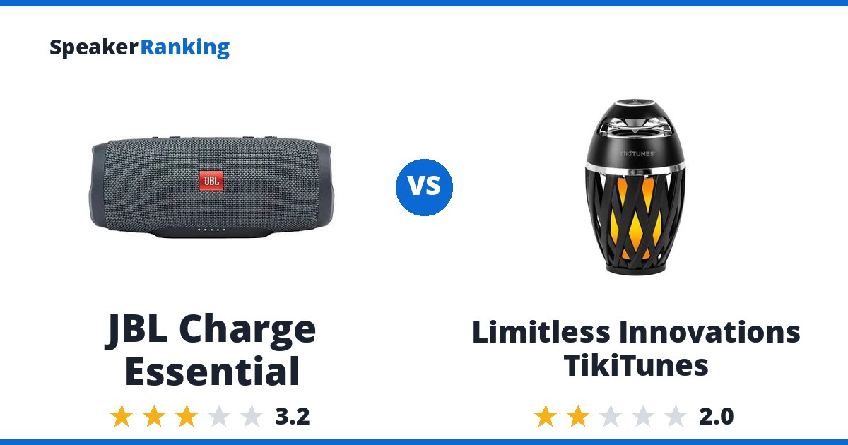 JBL Charge Essential vs Limitless Innovations TikiTunes